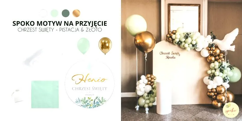 Elegancka oprawa chrztu