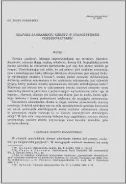 Obowiązki szafarza chrztu