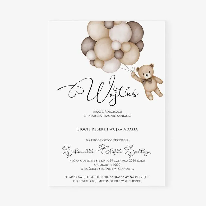 Zaproszenie na chrzest