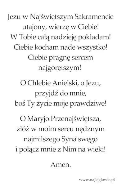 Znaczenie duchowej komunii